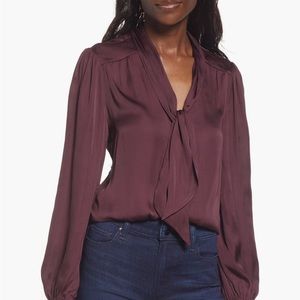 Paige Cleobelle Tie Blouse